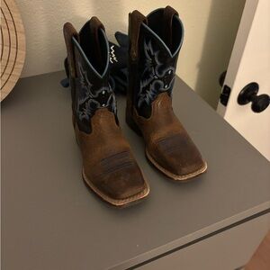 Ariat Brown and Black Leather Boots